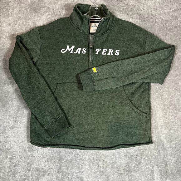 Masters Sweaters - Masters Women's Dark Green Half-Zip Pullover Sweatshirt